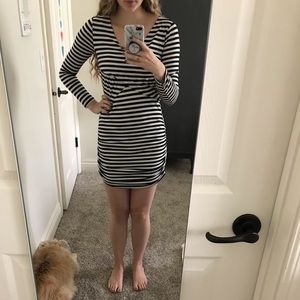 Striped fitted dress